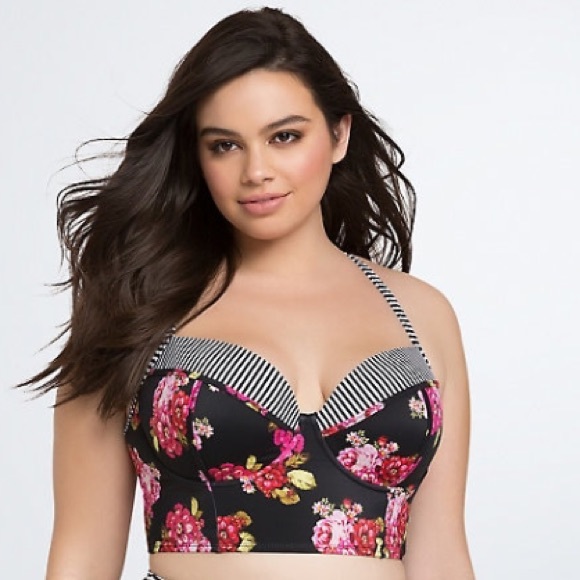 torrid Other - Torrid floral stripe bikini top